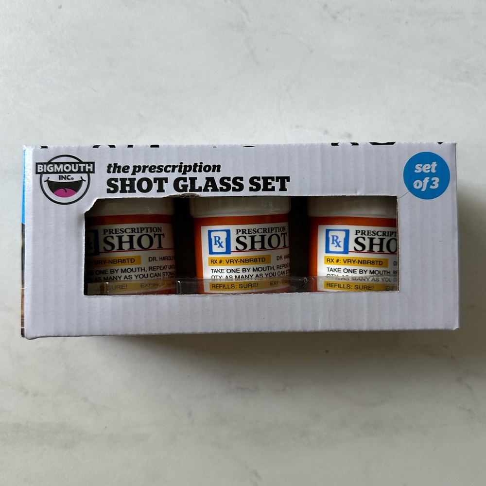 Big Mouth Prescription Shot Glass Set